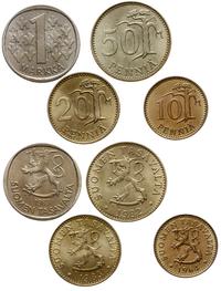 zestaw: 10 penniä 1964, 20 penniä 1983, 50 penni
