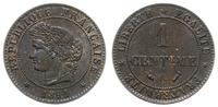 1 centym 1891 A, Paryż, ciemna patyna, pięknie z