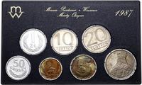 Polska, zestaw rocznikowy monet obiegowych, 1987