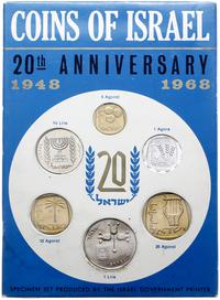 Izrael, zestaw rocznikowy monet obiegowych, 1968