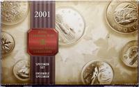 Kanada, zestaw rocznikowy monet próbnych, 2001