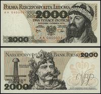 2.000 złotych 1.06.1979, seria AA 0400034, najni