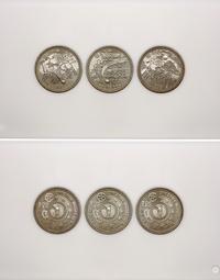 Japonia, zestaw 3 x 500 yen, 2002
