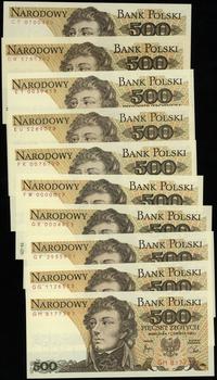 Polska, zestaw banknotów obiegowych