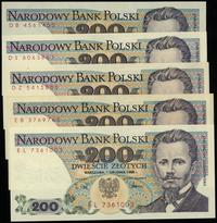 Polska, zestaw banknotów obiegowych