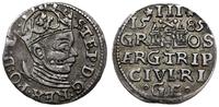 trojak  1585, Ryga, mała głowa króla, Iger R.85.