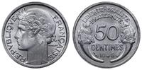 50 centimes 1946, Paryż, aluminium, wyśmienite, 