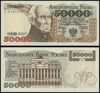 50.000 złotych 16.11.1993, seria T 0185249, wyśm