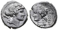 denar 78 pne, Rzym, Aw: Głowa Bachusa w prawo, z
