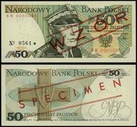 50 złotych 1.06.1979, seria BW 0000000, czerwone