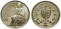 25 dinarów 1995, złoto próby 583, 7.80 g, Fr. 24
