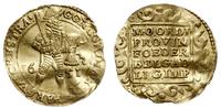 dukat 1651, złoto 3.46 g, gięty, resztki blasku 