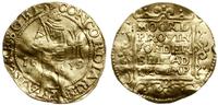 dukat 1649, złoto 3.30 g, gięty, małe zacięcie, 