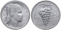 5 lirów 1950, Rzym, aluminium, piękne, KM 89