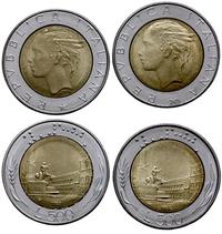 zestaw: 2 x 500 lirów 1982 i 1983, Rzym, bronzit