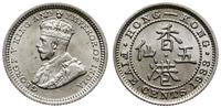5 centów 1933, srebro próby 800, pięknie zachowa