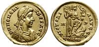 solidus 394-395, Mediolan, Aw: Popiersie cesarza