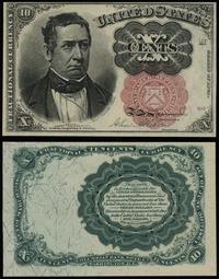 10 centów 1874, czerwona pieczęć z długim klucze