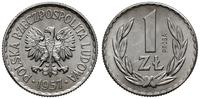 1 złoty 1957, Warszawa, PRÓBA - NIKIEL, nikiel, 