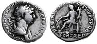 denar 116-117, Rzym, Aw: Popiersie cesarza w pra