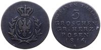 Polska, 3 grosze, 1816/B