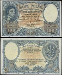 100 złotych  28.02.1919, seria B, numeracja 5613