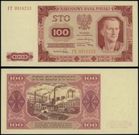 100 złotych 1.07.1948, seria IT, numeracja 00162