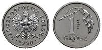 1 grosz 1990, Warszawa, PRÓBA, NIKIEL, nikiel, n