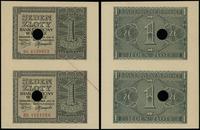 1 złoty 1.08.1941, dwie sztuki nierozcięte, seri