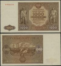 1.000 złotych 15.01.1946, seria P, numeracja 852