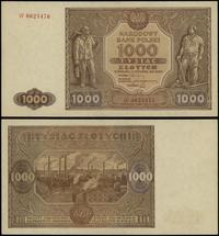 1.000 złotych 15.01.1946, seria W, numeracja 062