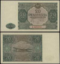 20 złotych 15.05.1946, seria A, numeracja 548421