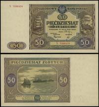 50 złotych 15.05.1946, seria N, numeracja 708640