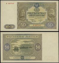 50 złotych 15.05.1946, seria D, numeracja 092754