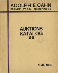 literatura numizmatyczna, Adolph E. Cahn, Frankfurt am Main, aukcja nr 66, 6.05.1930; Teil II - Rosj..