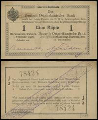 1 rupia 1.02.1916, seria J3 78424, złamane w pio