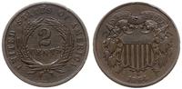 2 centy 1864, Filadelfia, Large Motto, mimo dość