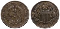 2 centy 1867, Filadelfia, Large Motto, mimo dość