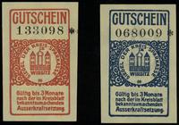 10 i 50 fenigów 28.03.1918, numeracje 133098 i 0