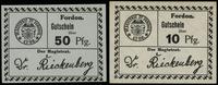 10 i 50 fenigów bez daty (1918), razem 2 sztuki,