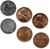 Stany Zjednoczone Ameryki (USA), zestaw: 3 x cent