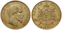 100 franków  1855 A, Paryż, złoto 32.27 g, ładni