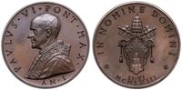 medal 1963, Aw: Popiersie papieża w lewo i napis