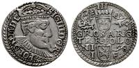 trojak 1598, Olkusz, duża głowa króla z długą br