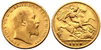1/2 funta 1910, złoto 3.95 g