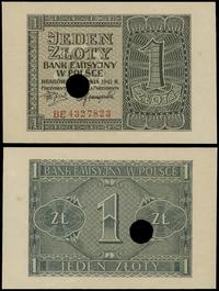 1 złoty 1.08.1941, seria BE 4327823, z perforacj