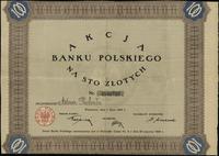 Polska, akcja na 100 złotych, 1.07.1924