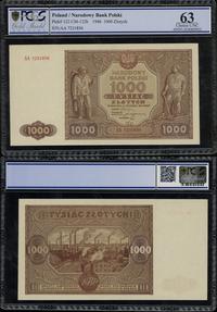 1.000 złotych 15.01.1946, seria AA 7231856, lewy