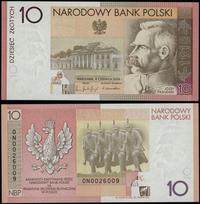 10 złotych 4.06.2008, Józef Piłsudski - 90. rocz