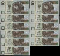 lot banknotów 19 sztuk, 11 x 10 złotych 25.03.19